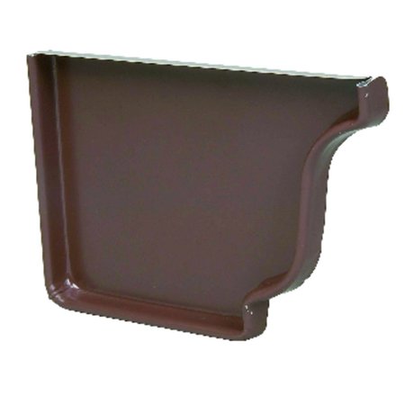AMERIMAX HOME PRODUCTS 0.5 in. H X 3.5 in. W X 5 in. L Brown Aluminum K Left End Cap 2520519